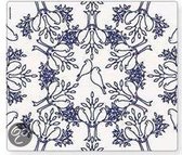 Modern Twist Birds n Trees Placemat - 40 x 35 cm - Indigo