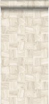 Origin Wallcoverings eco texture vlies behangpapier sloophout motief beige - 347517 - 53 cm x 10,05 m