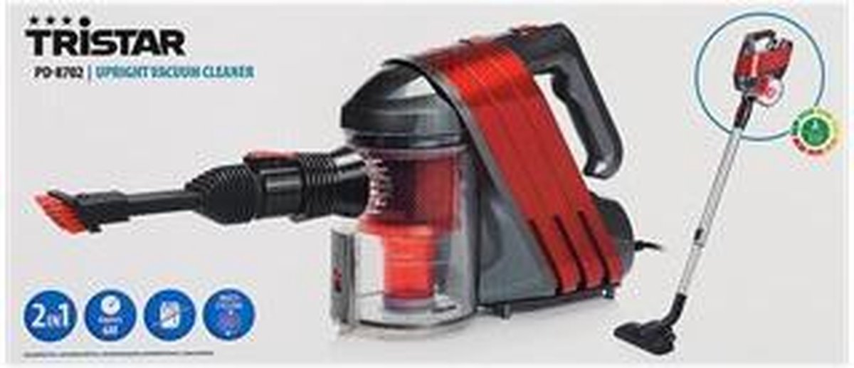 Tristar PD-8702 2in1 Vacuum Cleaner Aspirateur - Aspirateur balai avec fil  | bol.com