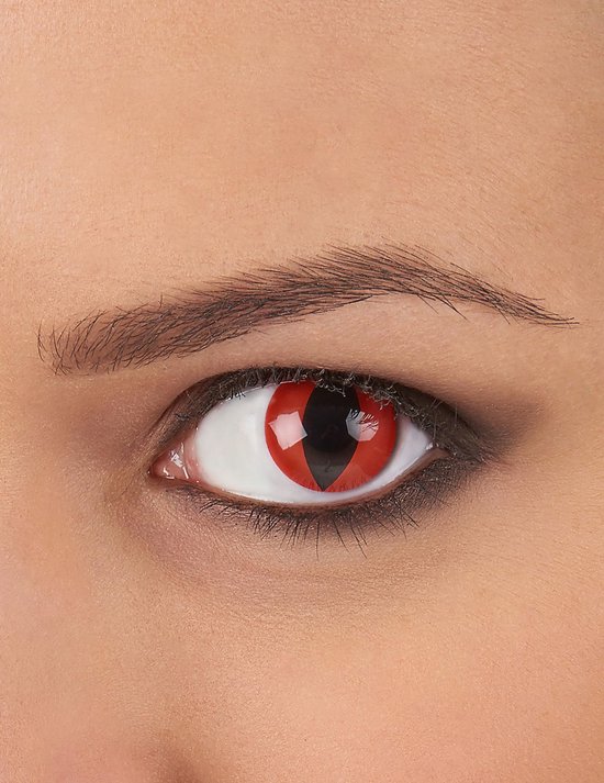 Lentilles de contact yeux de reptiles rouges - Maquillage | bol.com