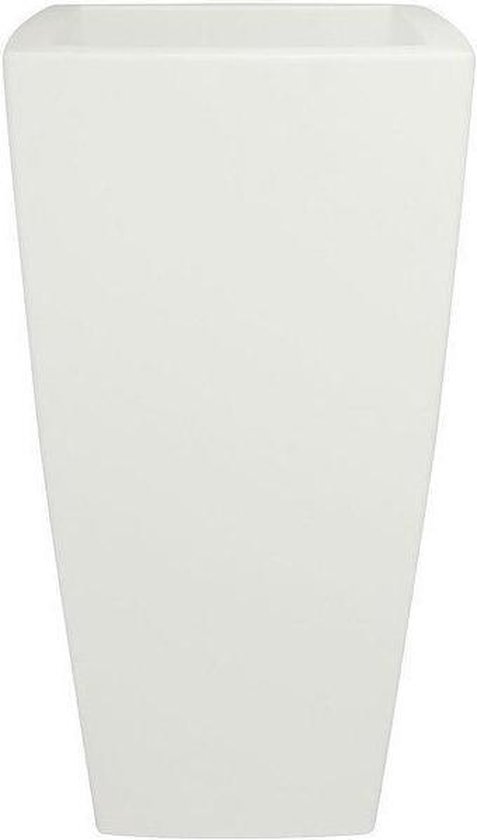 Elho Plantenbak Pure® Soft Square High wit | 40 40 x 75 cm (lxbxh) | bol.com