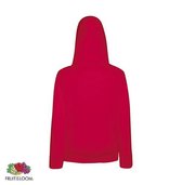 Fruit of the Loom Lady-Fit hoodie - Lightweight - Maat XXL - Kleur Red