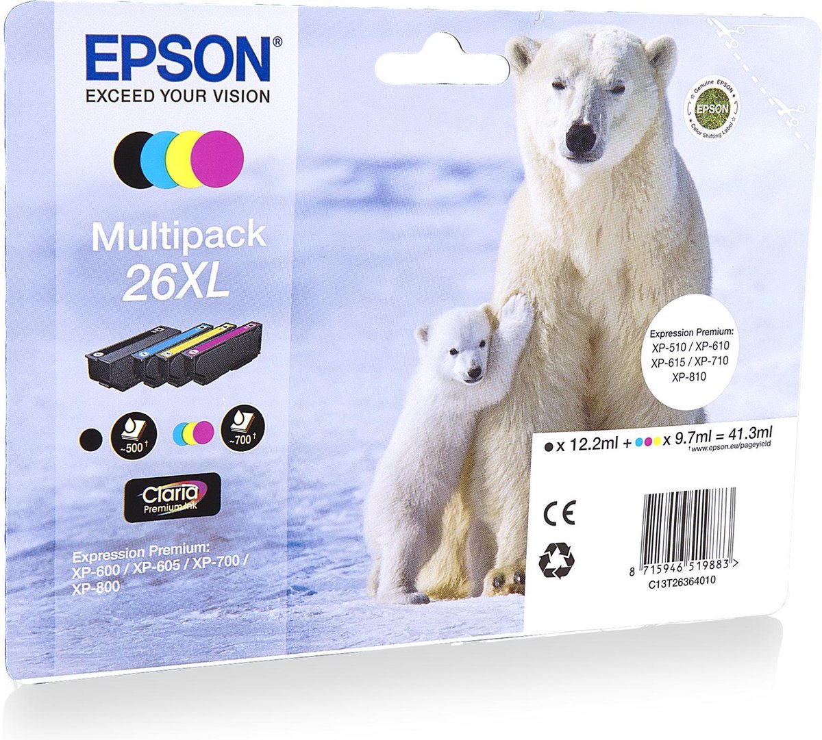 Epson 26XL - Inktcartridge / Multipack | bol.com