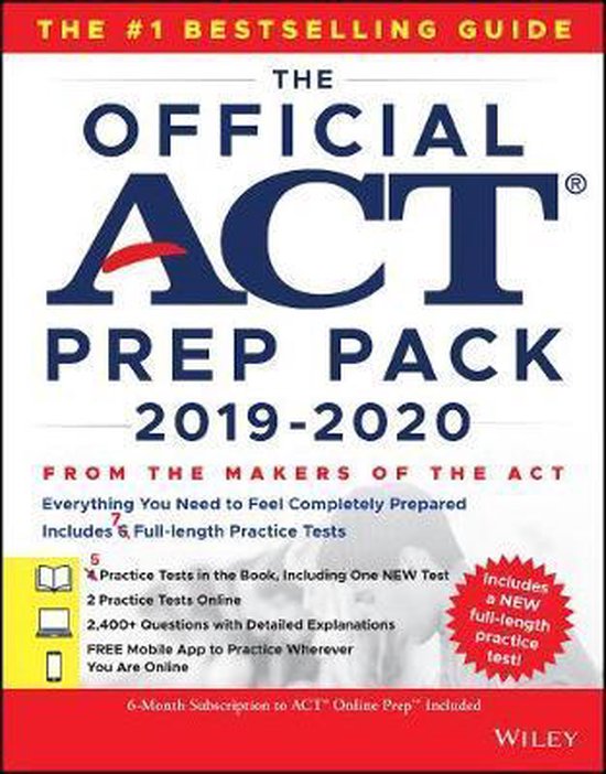 The Official ACT Prep Pack 2019–2020 with 7 Full Practice  ... - cover
