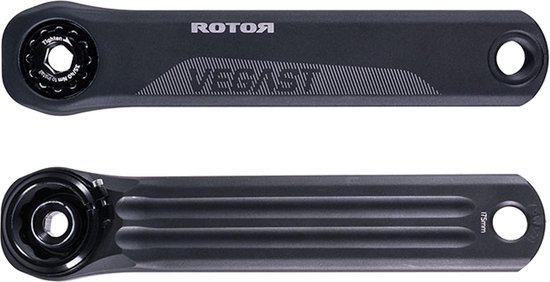 Rotor Vegast Crankarmen, zwart Pedaalarmlengte 170mm