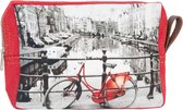 Toilettas 22 x 5 x 15 cm - Amsterdam Red Bike