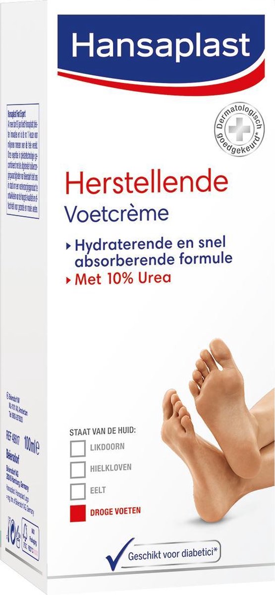Hansaplast Herstellende Voetcrème - 100 ml | bol.com