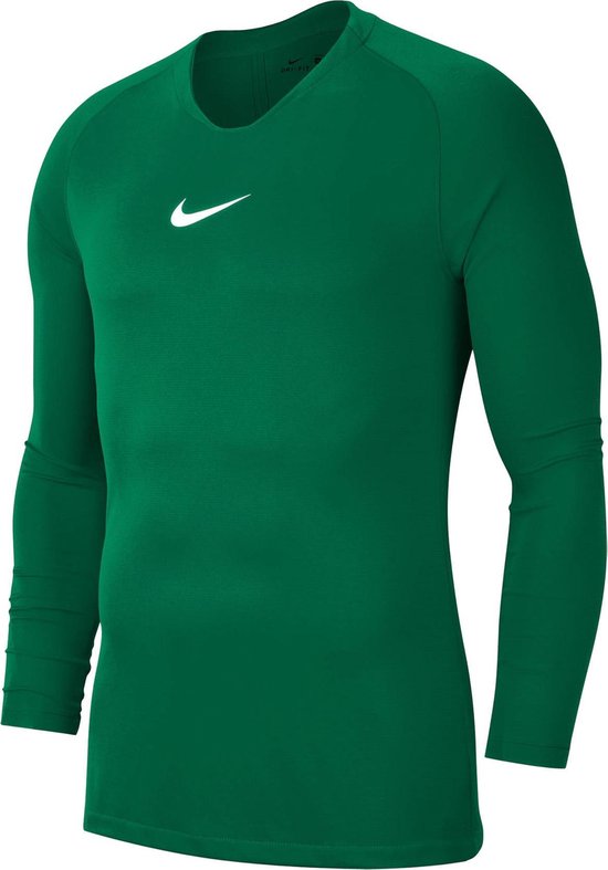 Nike Park Dry First Layer Longsleeve Thermoshirt - Maat L - Mannen -  groen/wit | bol.com
