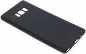 Hoesje Siliconen Geschikt voor Samsung Galaxy Note 8 - Color Backcover - Zwart