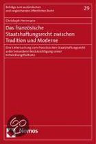 Das französische Staatshaftungsrecht zwischen Tradition und Moderne