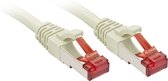Câble réseau Lindy Cat.6 S/ FTP 1m Cat6 S/ FTP (S-STP) Grijs