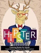 Hipster Animal Coloring Book for Adults