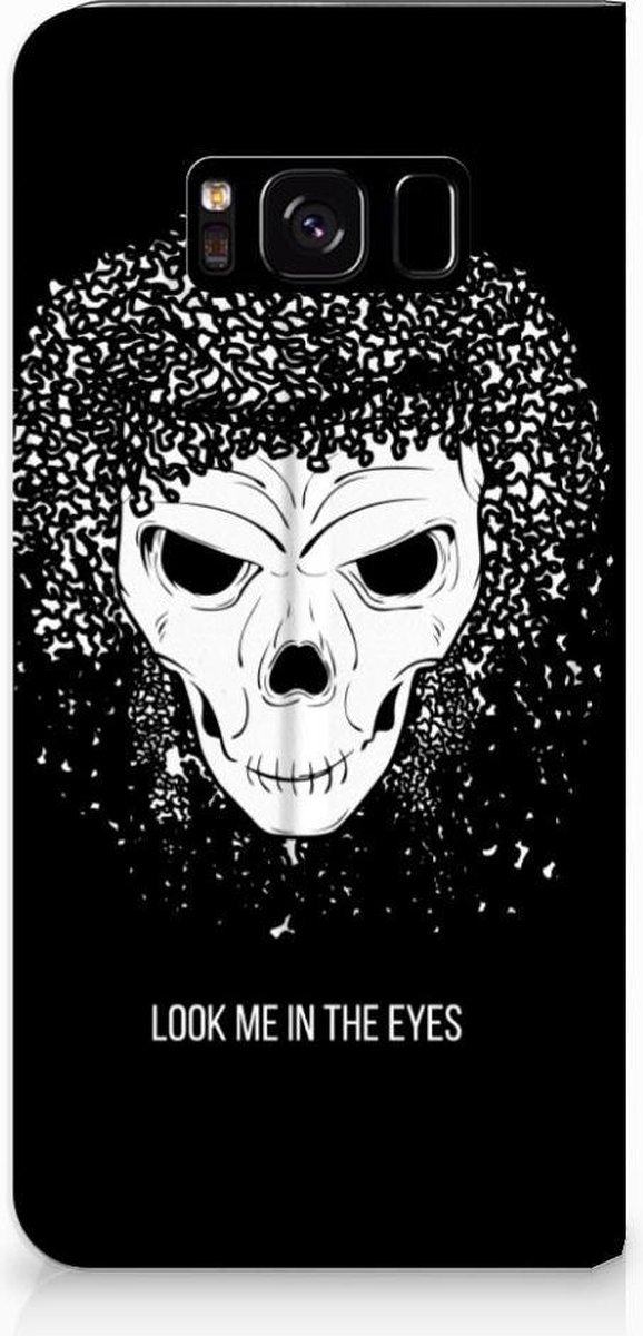 Mobiel BookCase Samsung Galaxy S8 Skull Hair