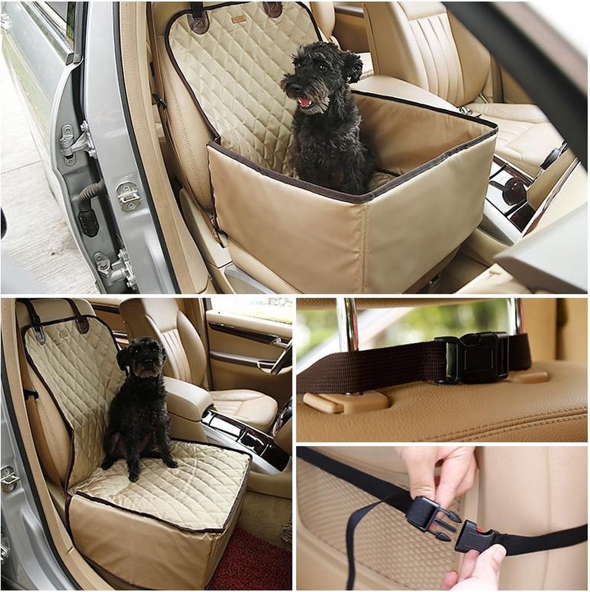 Luxe Autostoel voor honden - Hondenmand in de Auto