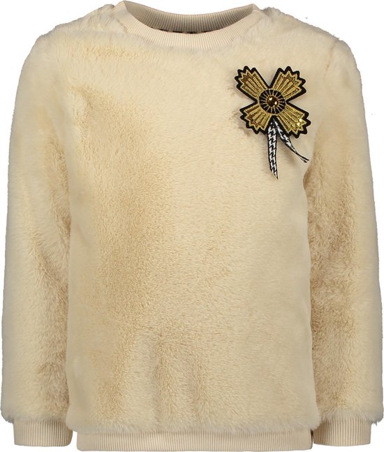 Like FLO Meisjes Teddy sweater - offwhite - Maat 104 | bol.com