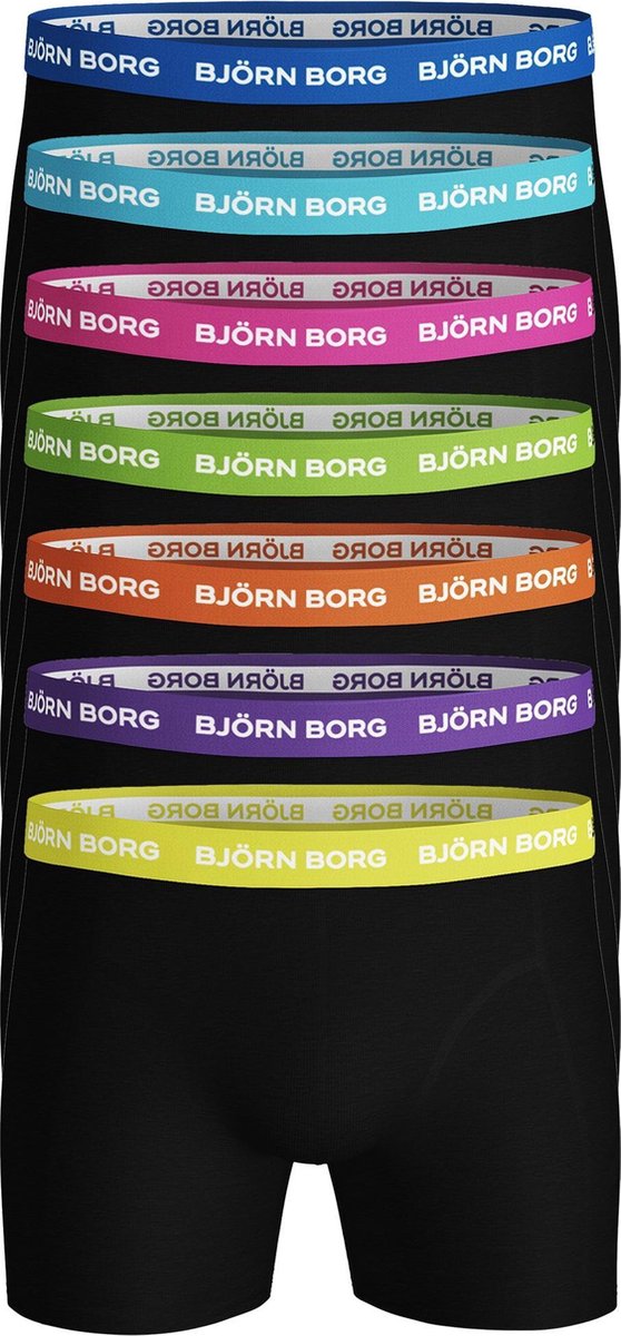 Bjorn Borg boxershorts Essential - 7-pack - neon essential shorts zwart -  Maat XL | bol.com