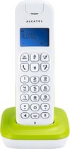 Alcatel D185 Dect telefoon - Hoge geluidskwaliteit en telefoonboek met 20 geheugens - Wit / Groen