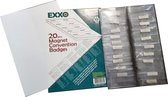 EXXO - #92561 - Magneet naambadges - 58x90mm - 2 vel A4 kaartjes - Pak @ 20 stuks