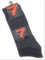 SUPERAANBIEDING 7 paar sokken voor alledag - antraciet - maat 43/46