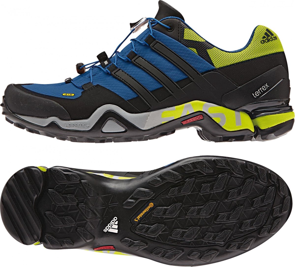 adidas Terrex Fast R hikingschoenen Heren blauw/zwart Maat 44 2/3 | bol.com