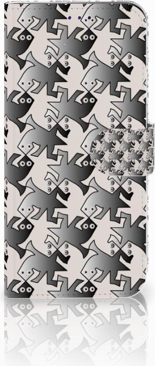 Samsung Galaxy A50 Telefoonhoesje met Pasjes Salamander Grey