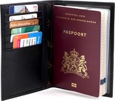 Leren Paspoort Portemonnee | Travel Organizer