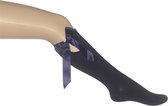 Bonnie Doon - Kinderen - Kniekousen - Big Bow Knee-High - Donker Blauw/Navy - 27/30