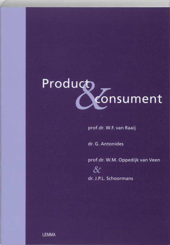 Cover van het boek 'Product en consument / druk 1' van W.F. van Raaij