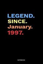 Legend Since January 1997 Notebook