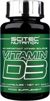 Scitec Nutrition Vitamin D3 - 250 caps - 250 porties