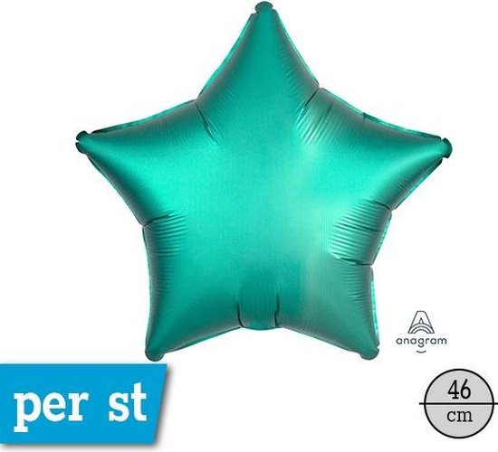 AMSCAN - Mintgroene aluminium ster ballon - Decoratie > Ballonnen