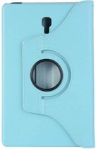 H.K. Draaibaar/Boekhoesje hoesje lichtblauw geschikt voor Samsung Galaxy tab A 2018 10.5 inch T590 + Glasfolie