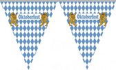 Oktoberfest - Vlaggenlijnen Oktoberfest 5 meter - Bierfeest feestartikelen - Versiering decoratie vlaggetjes/slingers