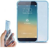 Apple iPhone 6 6G Air, 4.7 Inch, 0.35mm Ultra Thin Matte Soft Back Skin case Transparant Licht Blauw Light Blue
