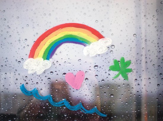 Ooly - Crayons pour vitres 'Rainy Dayz'