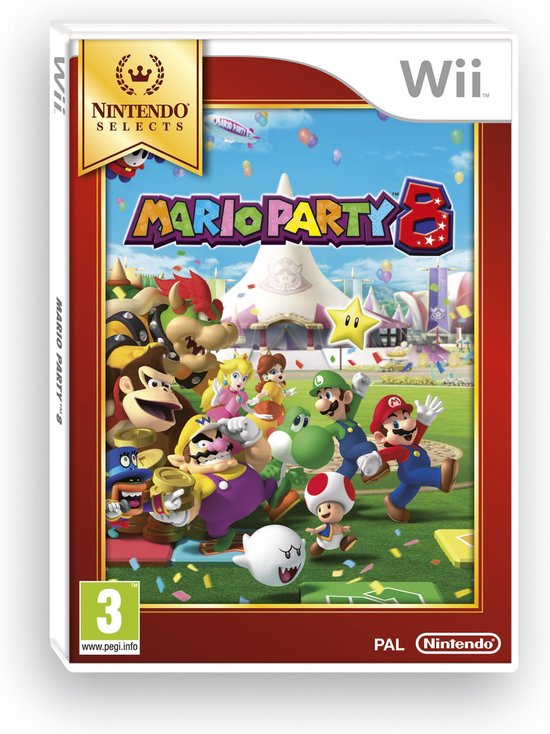 Cover van de game Mario Party 8 - Nintendo Selects
