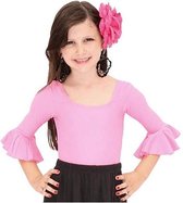 Ballet pakje licht roze - met 3/4 mouw - maat 4 - 92-98