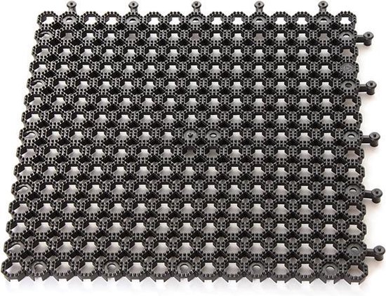 Bescherm mat Plum zwart 50x50 (per 2)