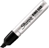 Sharpie Zwarte Permanente Pro King Size Marker - Schrijfbreedte Schrijfbreedte 4-7mm - Geschikt voor het markeren van karton, fotopapier, hout, metaal, folie, steen, plastic, leer