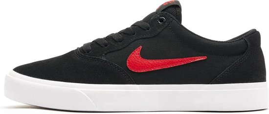 Nike SB Chron Solarsoft Heren Sneakers - Zwart/Rood - Maat 42 | bol.com