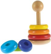 Toi-toys Houten Stapeltoren 20 Cm 7- Delig