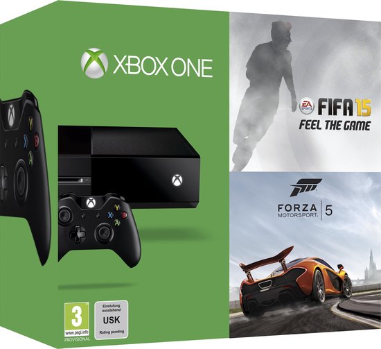 Microsoft Xbox One 500GB Console + 1 Wireless Controller + FIFA 15 + Forza  5 - Pre... | bol.com