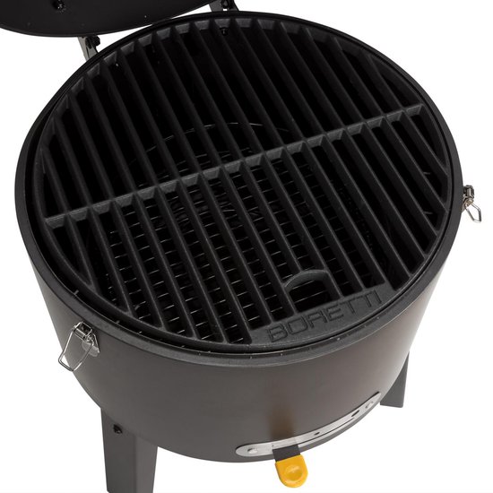 Boretti - Tonello houtskoolbarbecue - BBQ - ø 37 cm - Zwart - draagbaar