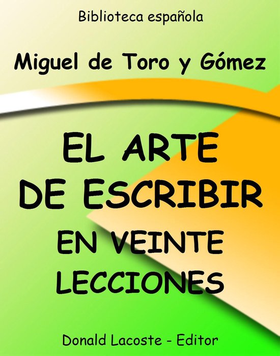 El Arte de escribir en veinte lecciones - cover