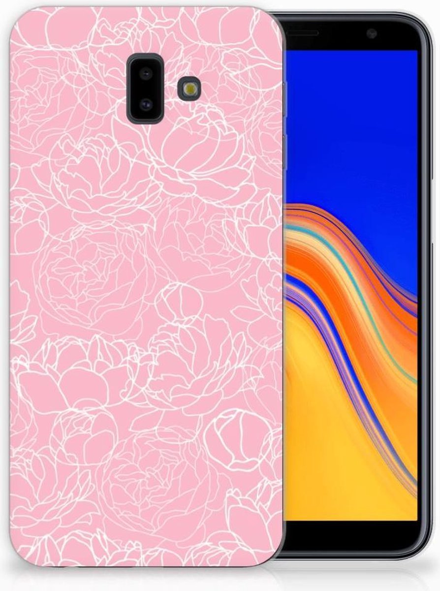 Samsung Galaxy J6 Plus (2018) TPU Case White Flowers