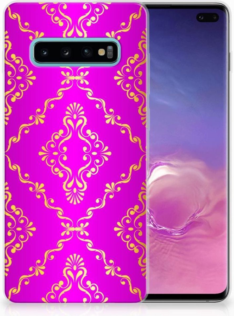 Siliconen Hoesje Samsung Galaxy S10 Plus Barok Roze