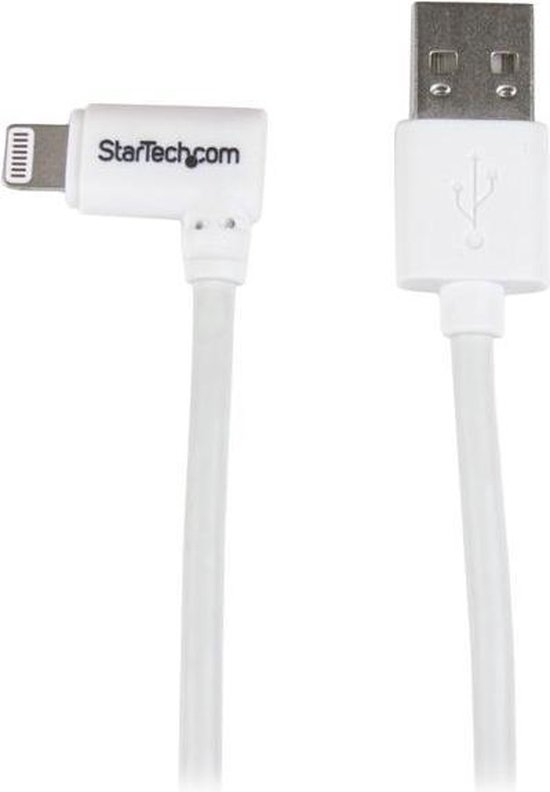 bol.com | StarTech.com Haakse Apple Lightning naar USB kabel 2m wit
