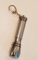 Lampe de poche en aluminium - Porte-clés - Mini torche - Mini lampe de poche - Piles incluses
