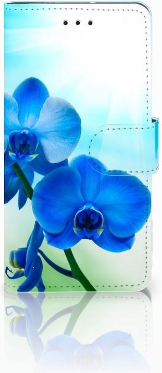 Motorola Moto G7 Play Hoesje Orchidee Blauw - Cadeau voor je Moeder