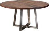 Table du Sud - Noten ronde tafel Pizou RVS - 130 cm